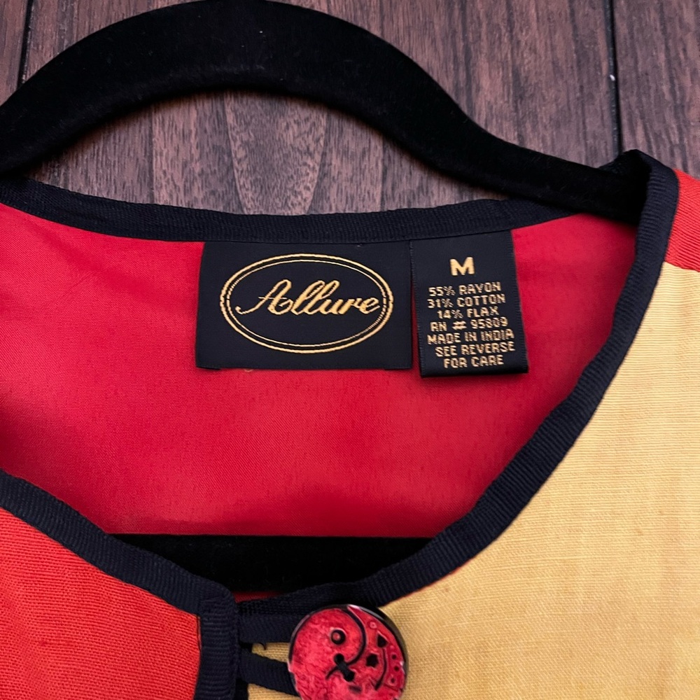 Allure Colorful Patchwork Jacket With Elephant Mo… - image 2